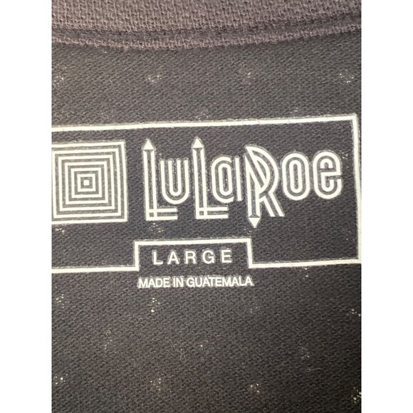 LULAROE MEN'S COTTON LIGHWEIGHT POLKA DOT POLO SHIRT SZ L NWT - Picture 3 of 4